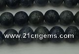 CCB451 15.5 inches 6mm round blue coral beads wholesale