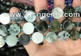 CCB505 15.5 inches 14mm coin jade gemstone beads wholesale