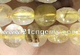 CCB611 15.5 inches 6mm faceted coin citrine gemstone beads