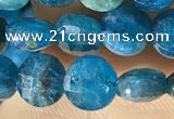 CCB615 15.5 inches 6mm faceted coin natural apatite gemstone beads