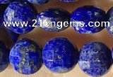 CCB624 15.5 inches 6mm faceted coin lapis lazuli gemstone beads