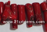 CCB65 16 inches irregular red coral beads Wholesale