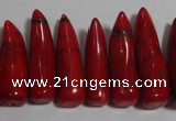 CCB66 16 inches horn shape red coral beads Wholesale