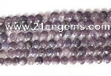 CCB757 15.5 inches 8mm faceted coin Chinese tourmaline beads