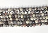 CCB761 15.5 inches 8mm faceted coin purple striped jasper beads