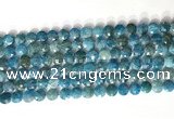 CCB763 15.5 inches 8mm faceted coin apatite beads