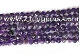 CCB767 15.5 inches 8mm faceted coin amethyst beads