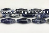 CCB780 15.5 inches 15*38mm - 16*40mm rice sodalite  beads