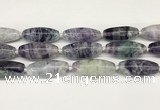 CCB781 15.5 inches 15*38mm - 16*40mm rice fluorite  beads