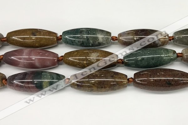 CCB782 15.5 inches 15*38mm - 16*40mm rice ocean agate beads