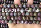 CCB791 15.5 inches 8mm faceted round jasper gemstone beads wholesale