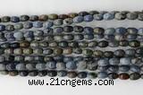 CCB806 15.5 inches 4*6mm rice dumortierite gemstone beads wholesale