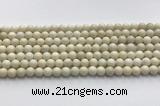 CCB821 15.5 inches 6mm round ivory jasper gemstone beads wholesale