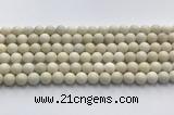 CCB822 15.5 inches 8mm round ivory jasper gemstone beads wholesale