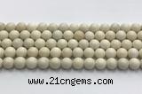 CCB823 15.5 inches 10mm round ivory jasper gemstone beads wholesale