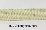 CCB827 15.5 inches 4mm round ivory jasper gemstone beads wholesale