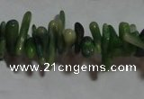 CCB87 15.5 inch 2*8mm irregular branch green coral beads Wholesale