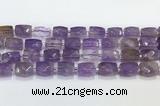 CCB897 11*15mm-12*16mm faceted cuboid ametrine beads wholesale