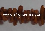 CCB90 15.5 inch 2*8mm irregular branch coffee coral beads Wholesale