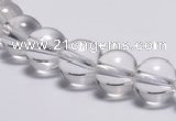 CCC03 15 inches 10mm round white crystal beads Wholesale