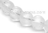 CCC08 15.5 inches 12mm round white crystal beads Wholesale