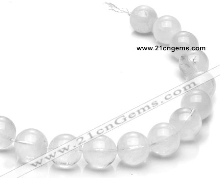 CCC11 15.5 inches 18mm round white crystal beads Wholesale