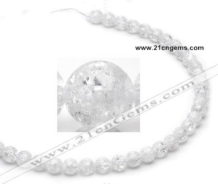 CCC14 grade A 8mm round white crystal beads Wholesale