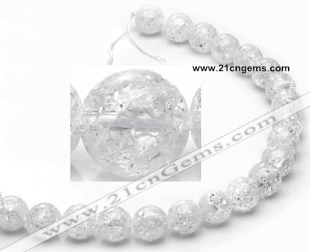 CCC16 grade A 12mm round white crystal beads Wholesale