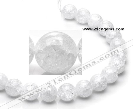 CCC18 16mm round grade A white crystal beads Wholesale