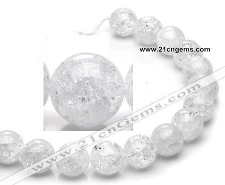 CCC19 18mm round grade A white crystal beads Wholesale