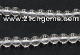 CCC200 15.5 inches 4mm round AB grade natural white crystal beads