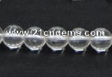 CCC203 15.5 inches 10mm round grade AB natural white crystal beads