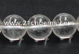 CCC206 15.5 inches 16mm round grade AB natural white crystal beads