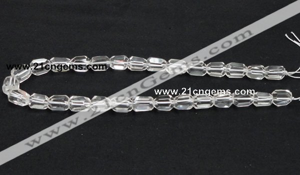 CCC217 10*14mm faceted freeform grade AB natural white crystal beads