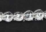 CCC236 10*10mm heart grade AB natural white crystal beads wholesale