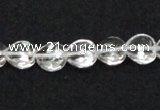 CCC237 10*10mm faceted heart grade AB natural white crystal beads