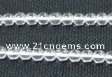 CCC258 15.5 inches 6mm round grade A natural white crystal beads