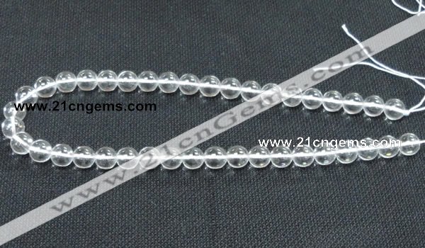 CCC259 15.5 inches 10mm round grade A natural white crystal beads