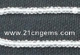 CCC268 2*4mm faceted rondelle grade A natural white crystal beads