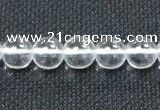 CCC279 15.5 inches 12mm round A grade natural white crystal beads