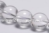 CCC31 15.5 inches 12mm round synthetic white crystal beads