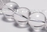 CCC33 15.5 inches 20mm round synthetic white crystal beads