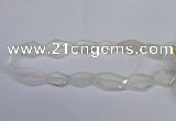 CCC755 15.5 inches 18*25mm - 25*35mm freeform white crystal beads