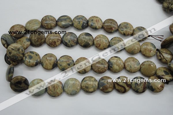 CCD04 15.5 inches 20mm flat round cordierite beads wholesale