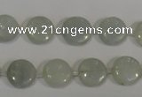 CCE11 15.5 inches 12mm flat round natural celestite gemstone beads