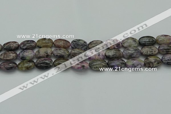 CCG103 15.5 inches 13*18mm oval charoite gemstone beads