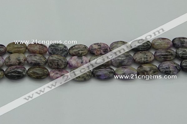 CCG104 15.5 inches 15*20mm oval charoite gemstone beads