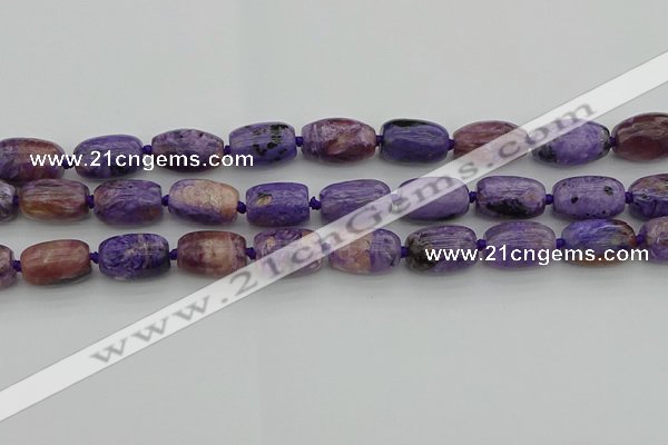 CCG113 15.5 inches 13*18mm drum charoite gemstone beads