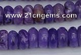 CCG122 15.5 inches 5*9mm rondelle charoite gemstone beads