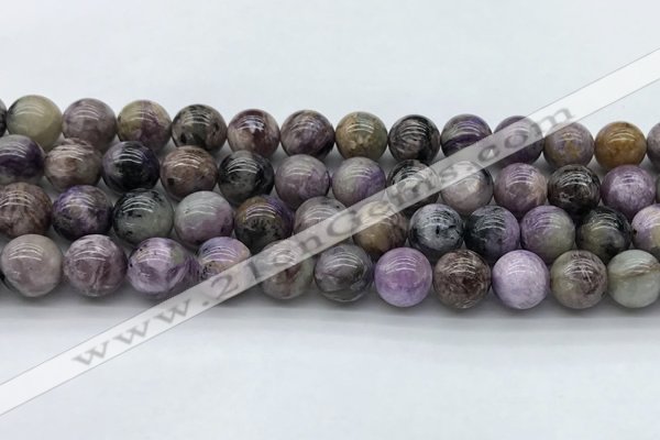 CCG134 15.5 inches 10mm round natural charoite gemstone beads